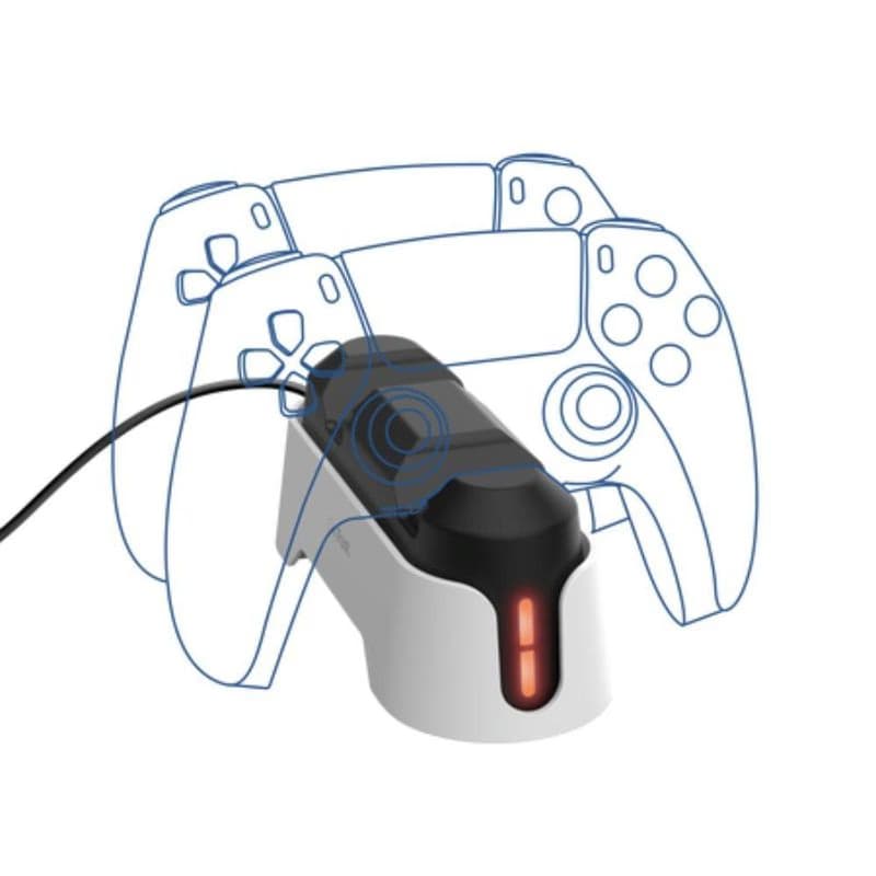 TRUST Nabíjacia stanica GXT 228, Pro 2 PS5 Ovládače, biela 2