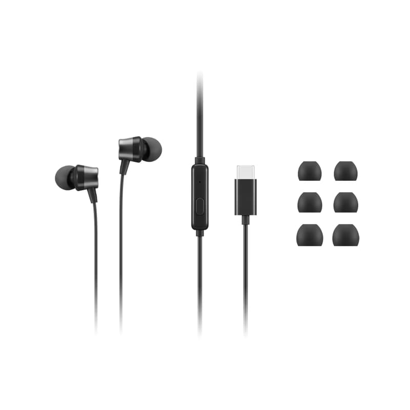 Lenovo slúchadlá USB-C Wired In-Ear Headphones (with control box)