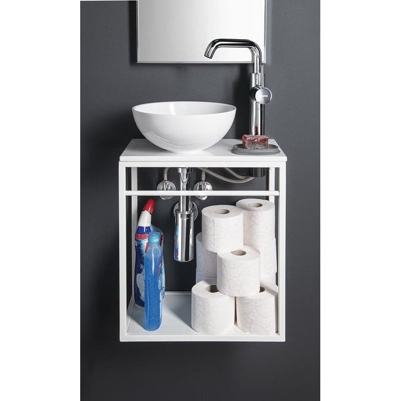 Sapho Crest konzola 39.5x21.7x45 cm biela AR502 4