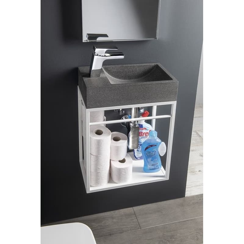Sapho Crest konzola 39.5x21.7x45 cm biela AR502 6