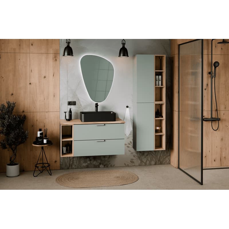ArtCom Kúpeľňová skrinka s doskou ASTER Green LR D120cm | 120 cm 4