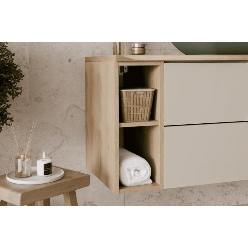 ArtCom Kúpeľňová skrinka s doskou ASTER Green LR D120cm | 120 cm 5