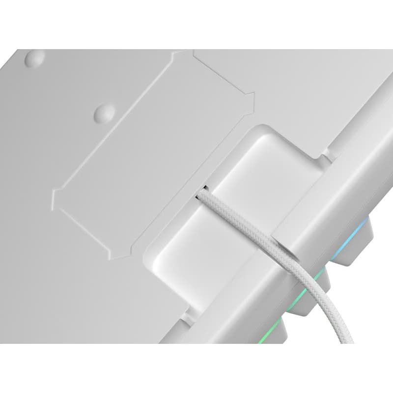 Genesis tichá herná klávesnica THOR 303/TKL/RGB/Outemu Peach Silent/Drôtová USB/US layout/Biela 5