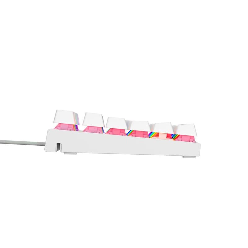 Genesis tichá herná klávesnica THOR 303/TKL/RGB/Outemu Peach Silent/Drôtová USB/US layout/Biela 6