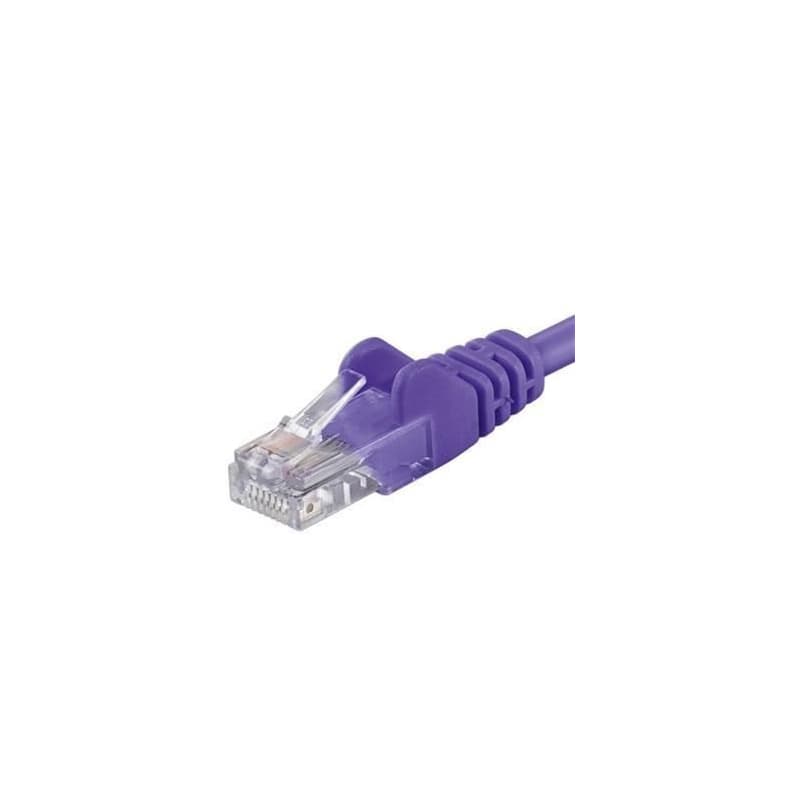 PremiumCord Patch kábel UTP RJ45-RJ45 CAT6 10m fialová 1