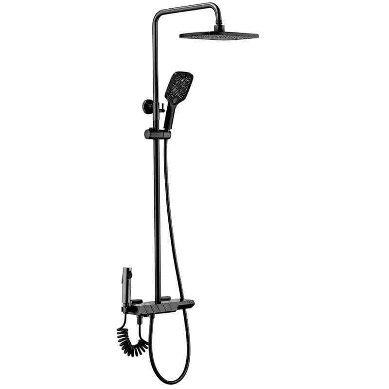 REA REA - Sprchový set s batériou 150mm Lungo termostat ROB čierna REA-P6627 5