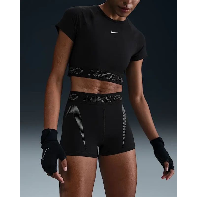 Dámske tréningové kraťasy NIKE PRO W NP DF MR 3IN SHORT TT GRX-010-Black 3