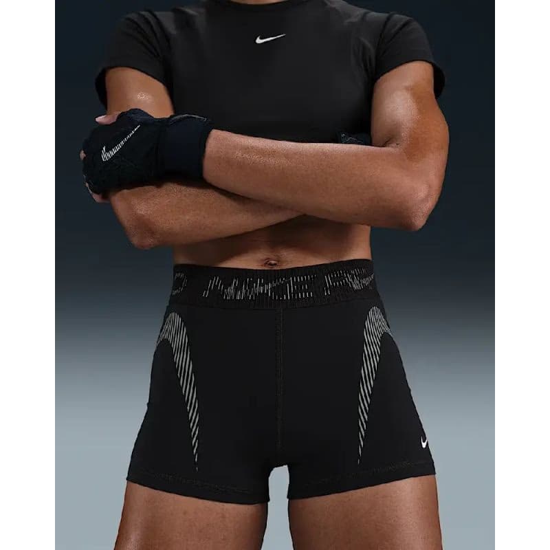 Dámske tréningové kraťasy NIKE PRO W NP DF MR 3IN SHORT TT GRX-010-Black 4