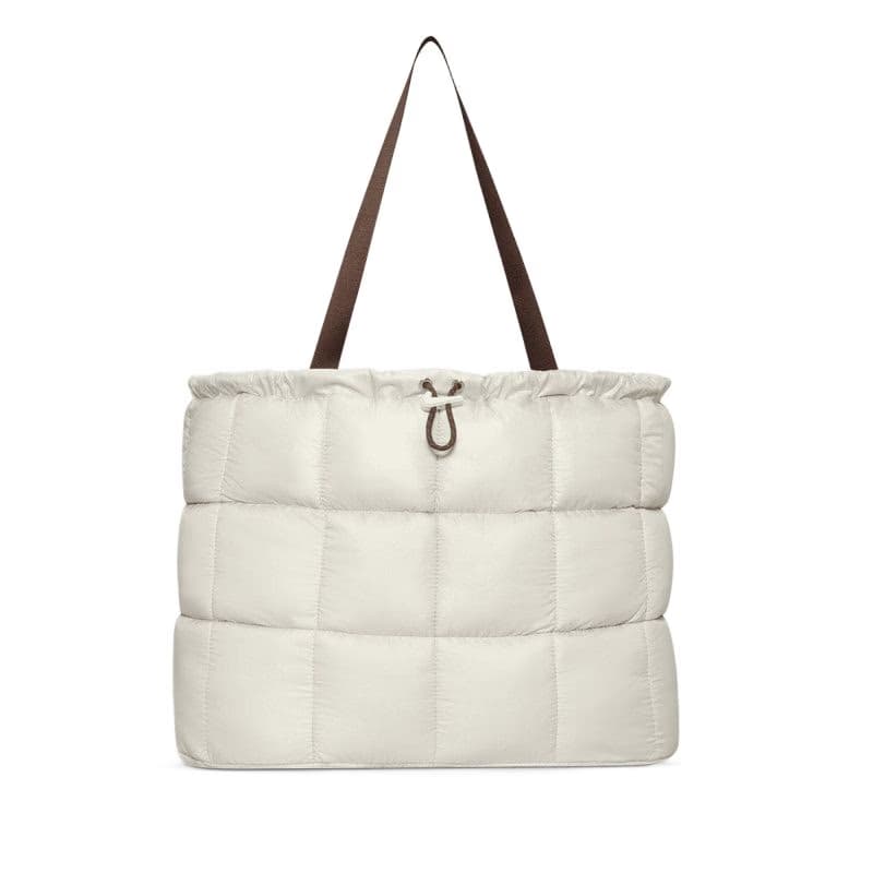 Dámska taška cez rameno NIKE Puffle Tote Bag 2.0 light bone mink brown sail 2