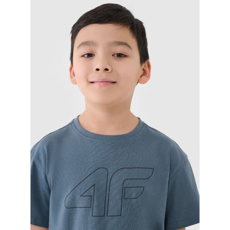 Chlapčenské tričko s krátkym rukávom 4F JUNIOR TSHIRT M2325-46S-TEAL 2