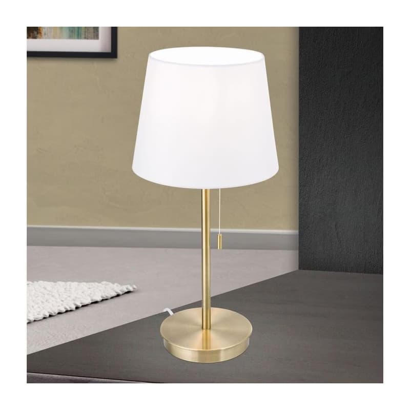 Orion LA 4-1205/1 - Stolná lampa s USB portom LUDWIG 1xE27/40W/230V biela/zlatá LA 4-1205/1 Patina 1