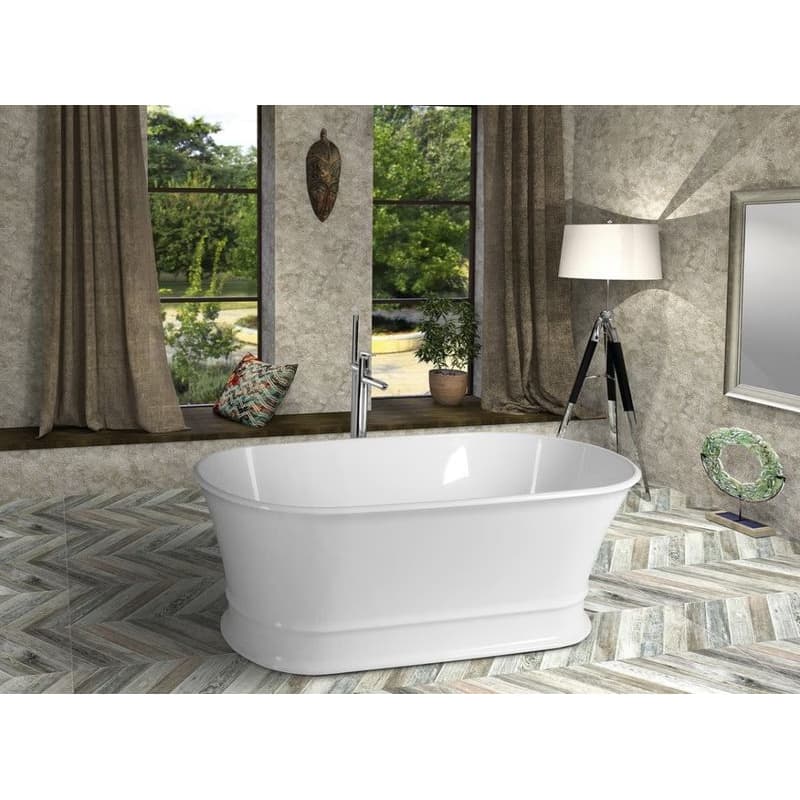 POLYSAN - DELONIX voľne stojaca vaňa liaty mramor 170x84x61,5cm, biela 92130 4