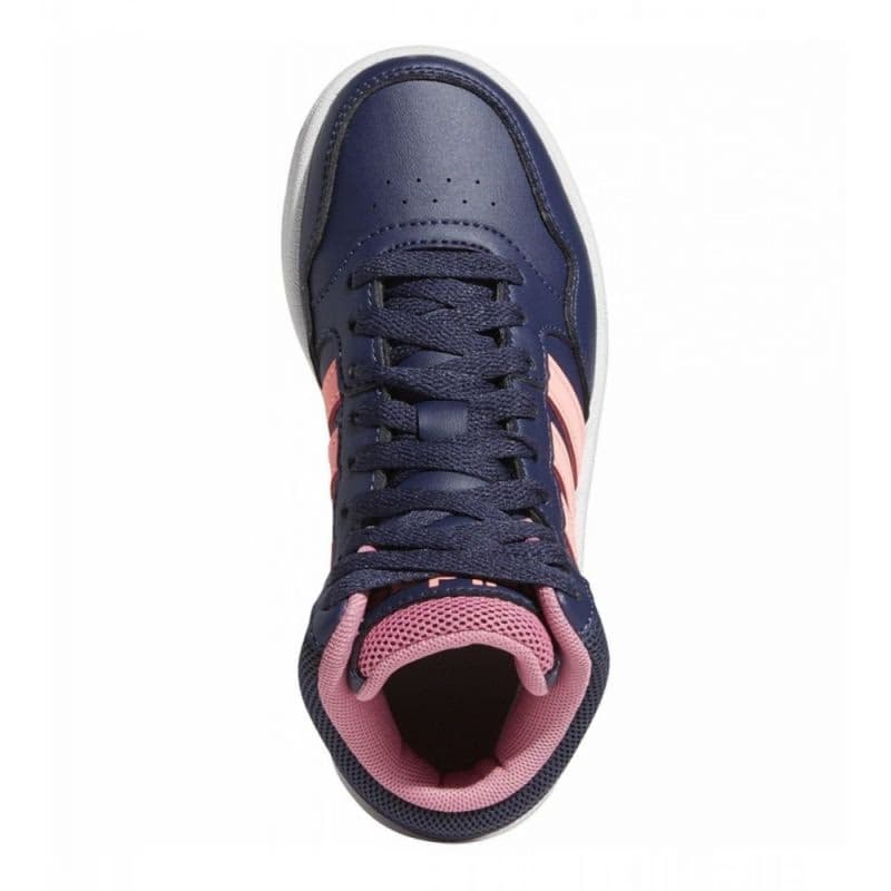 Dievčenská rekreačná obuv ADIDAS Hoops Mid 3.0 shadow navy acid red rose tone 2