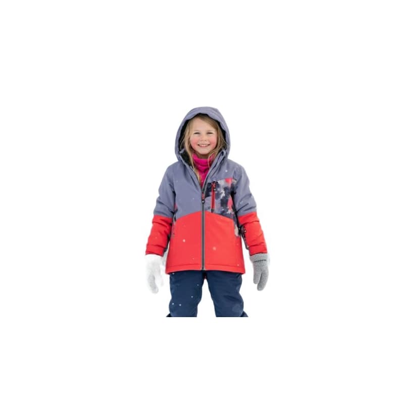 Dievčenská lyžiarska bunda COLOR KIDS Ski Jacket - Colorblock-5380-Diva Pink