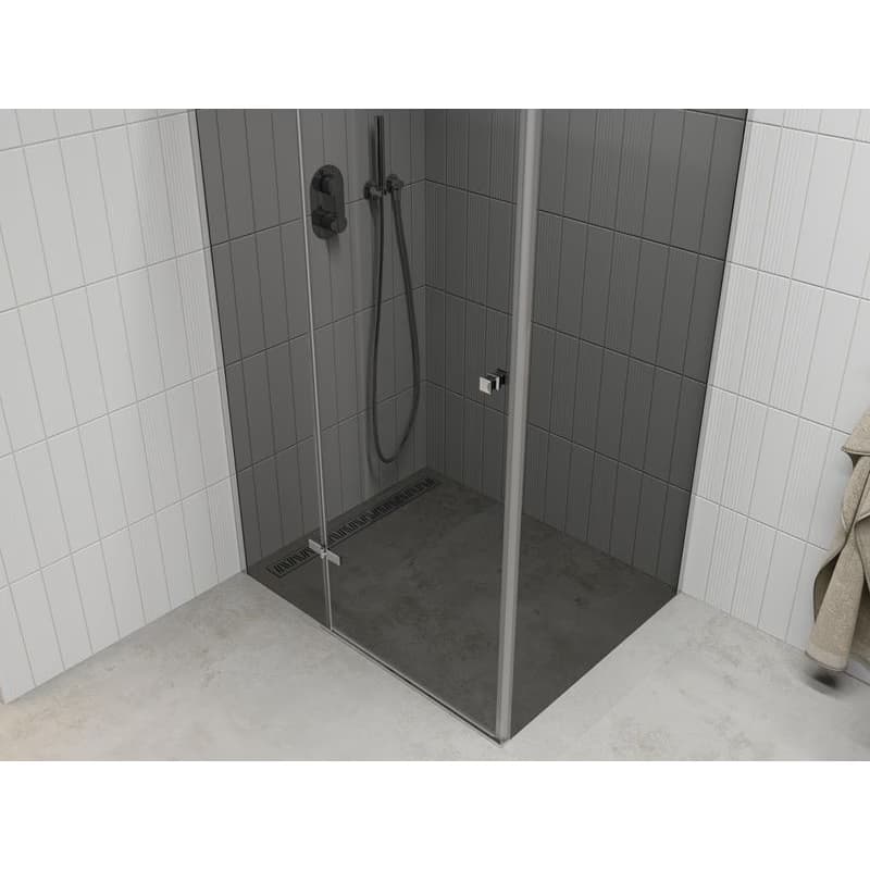MEXEN/S - ROMA sprchovací kút 70x100, grafit, chróm 854-070-100-01-40 4