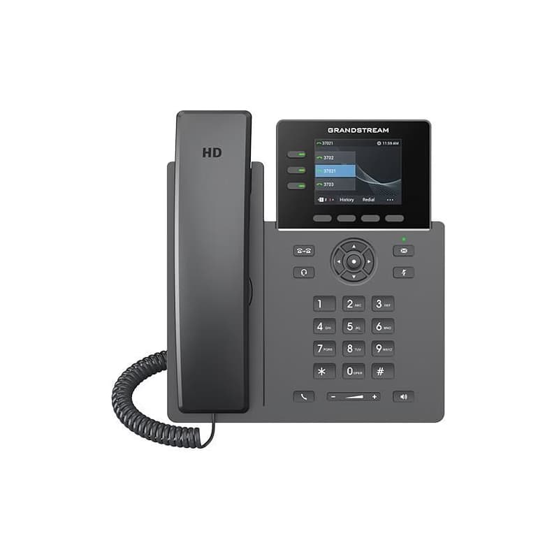 Grandstream GRP2611G SIP telefón, 3 účty, PoE, 12BLF kľúčov, gigabit port 3