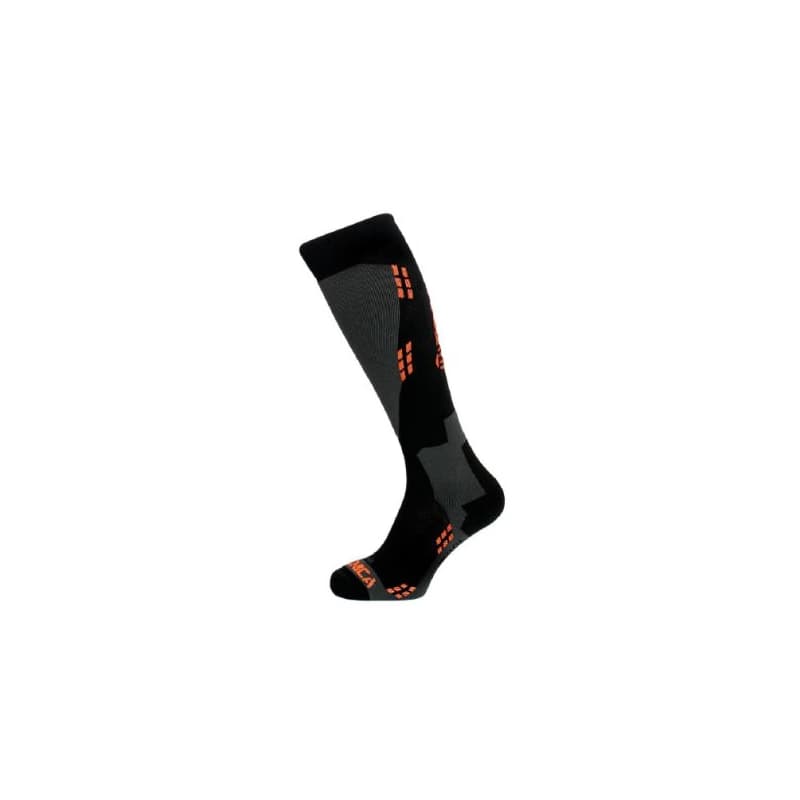 Lyžiarske podkolienky (ponožky) TECNICA Wool ski socks, black orange 1