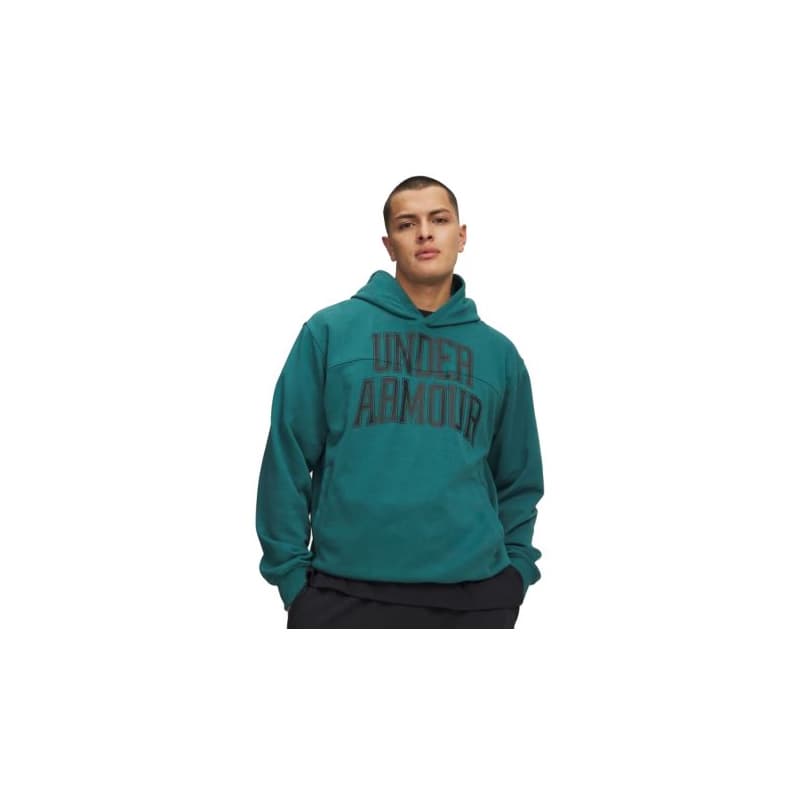 Pánska mikina s kapucňou UNDER ARMOUR UA Rival LW Graphic Hoodie-GRN 1