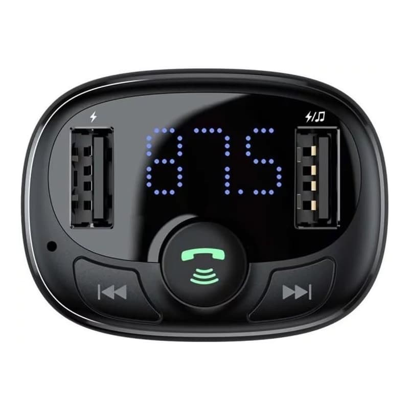Baseus bluetooth MP3 FM Transmiter s nabíjaním 2xUSB 3.4A čierny 4