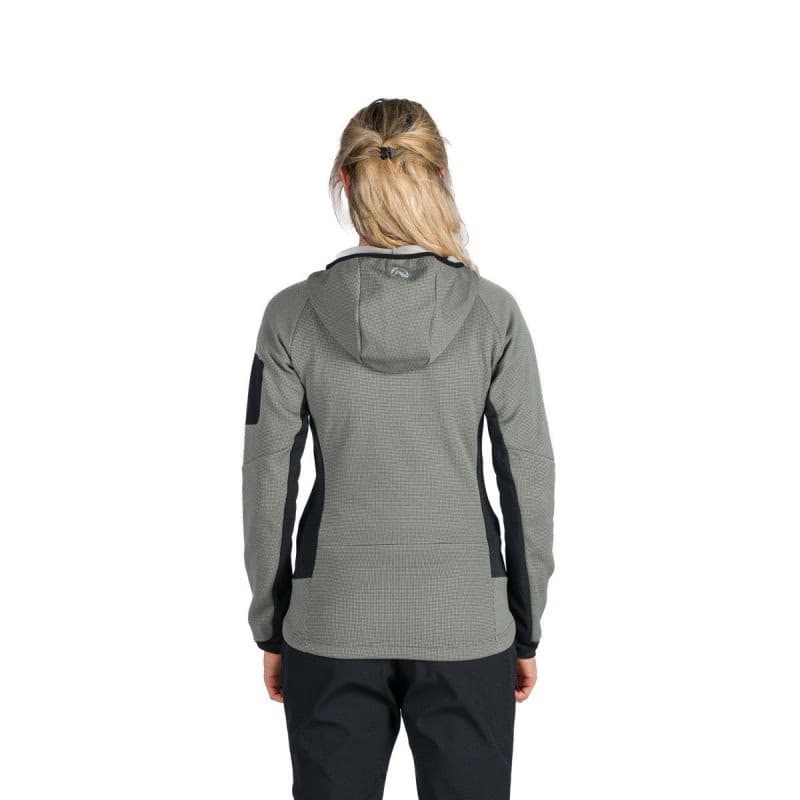 Dámska turistická mikina so zipsom NORTHFINDER MARCELLA-807lightgreenblack 3