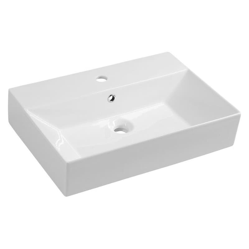 ISVEA - SISTEMA keramické umývadlo 60x42cm, biela 10SF50060 1
