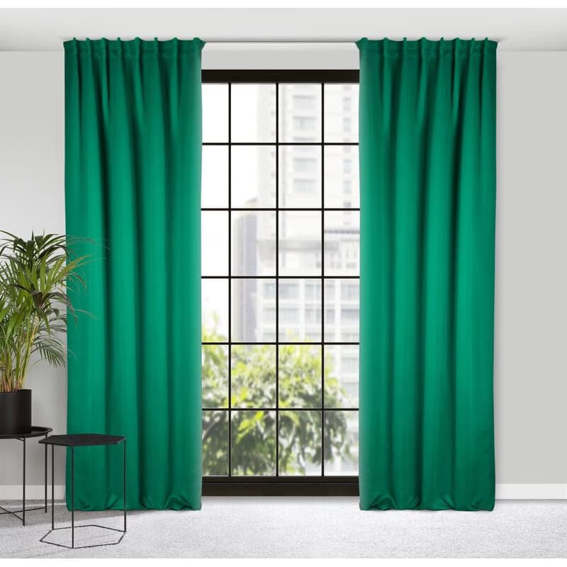 ArtFir Záves MILAN P | tmavozelená 140 x 300 cm 2