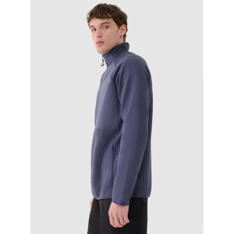 Pánska mikina so zipsom 4F SWEATSHIRT-WSS25TSWSM1751-22S-ANTHRACITE 3