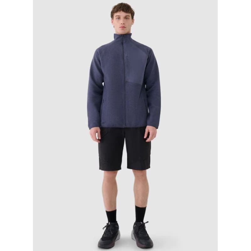 Pánska mikina so zipsom 4F SWEATSHIRT-WSS25TSWSM1751-22S-ANTHRACITE 5
