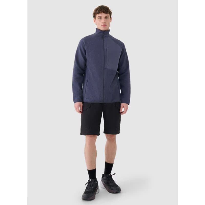 Pánska mikina so zipsom 4F SWEATSHIRT-WSS25TSWSM1751-22S-ANTHRACITE 6