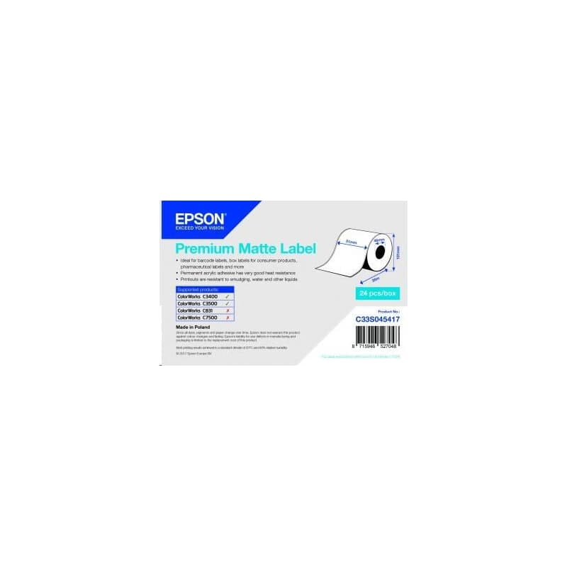 Epson label roll, normal papier, 51mm