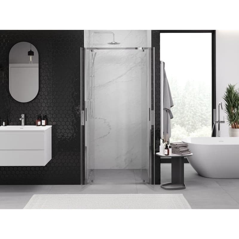 MEXEN - Exo sprchové dvere krídlové 80, transparent, chróm 8182-080-000-01-00 3