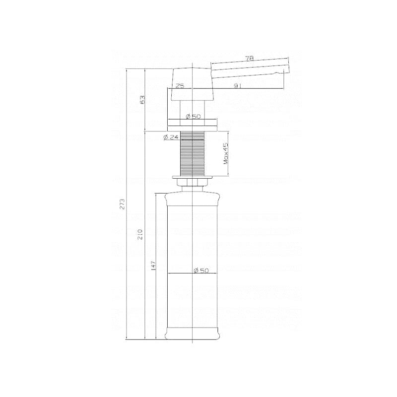 VILLEROY & BOCH VILLEROY & BOCH - Drezová batéria Dávkovač mydla Nerez 923610LC 2