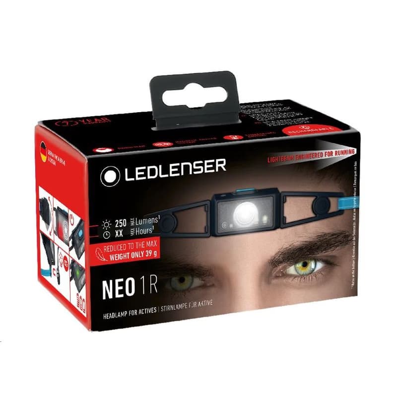 Ledlenser NEO1R bežecká čelovka, čierno-šedá 4