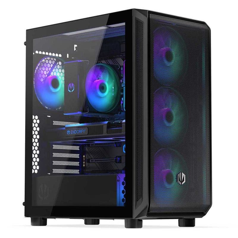 ENDORFY Case Arx 500 ARGB, Priehľadná bočnica, ATX, 4x140mm ARGB Fan, čierna 1