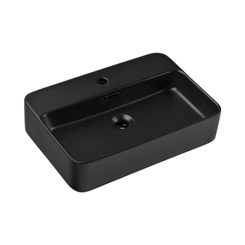 ArtCom Keramické umývadlo TRUST 2 E-6282 | čierny mat 55 cm