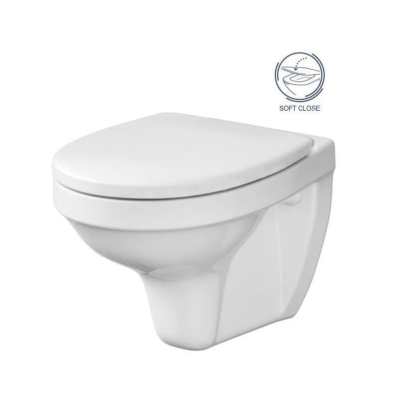 PRIM predstenový inštalačný systém s čiernym tlačidlom 20/0044 + WC CERSANIT DELFI + SOFT SEDADLO PRIM_20/0026 44 DE2 3