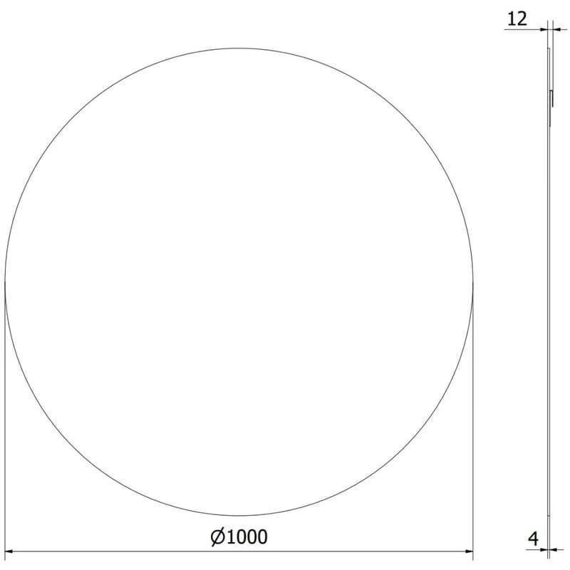 MEXEN - Alto zrkadlo 100 cm 9853-100-100-000-00 6