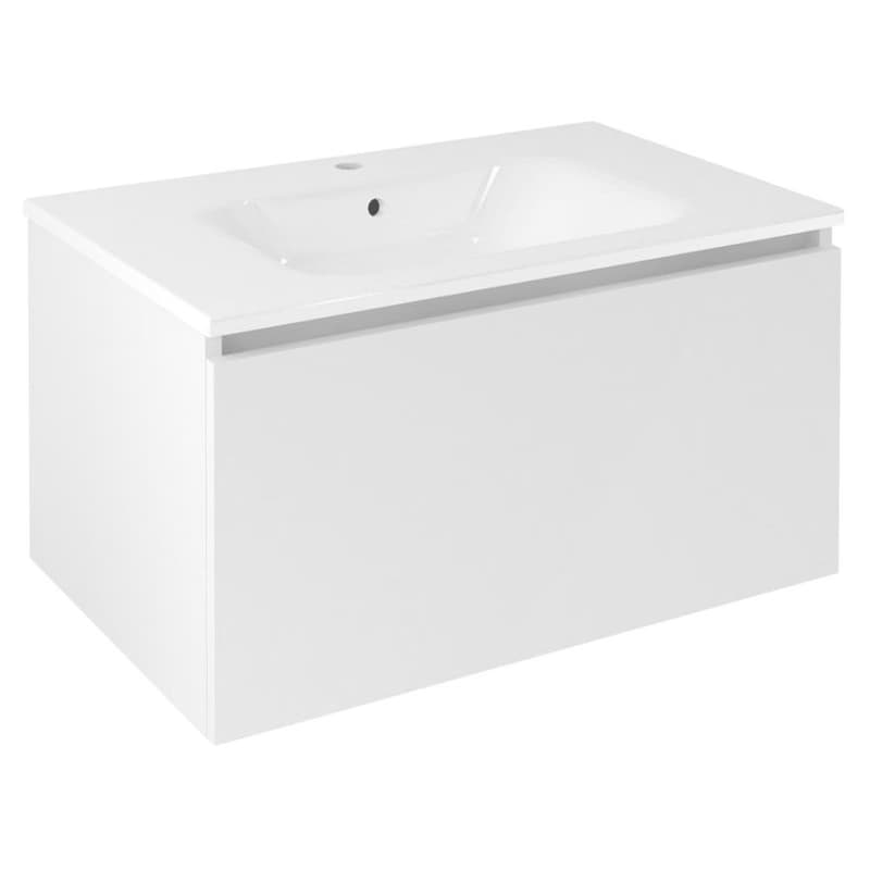 SAPHO - LOREA umývadlová skrinka 80x44x51,2cm, 1x zásuvka, biela mat LE080-3131
