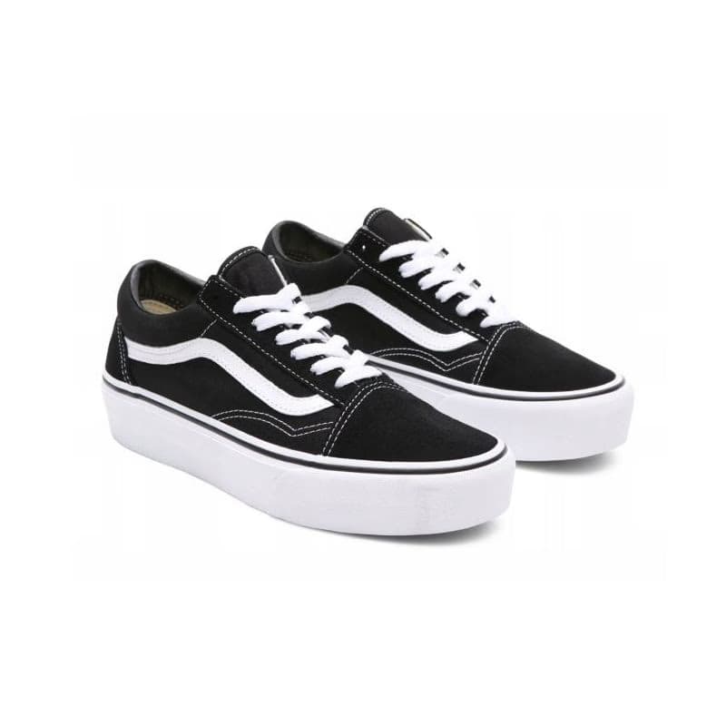 Dámska vychádzková obuv VANS UA Old Skool Platform black white 4