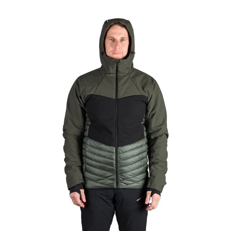 Pánska turistická bunda NORTHFINDER EMERYK-550blackdarkgreen 3