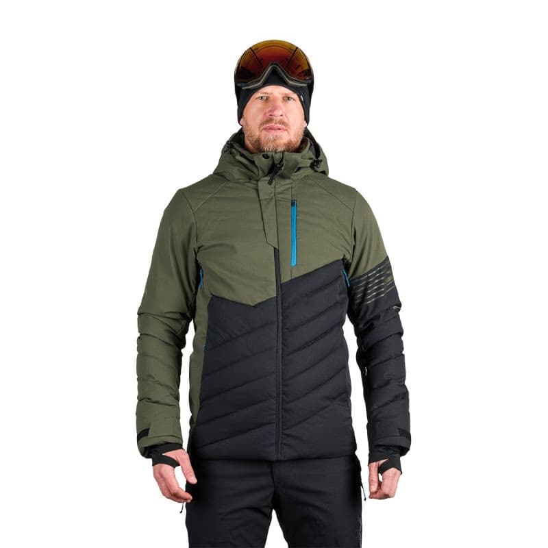 Pánska lyžiarska bunda NORTHFINDER ZYGMUNT-550blackdarkgreen 2