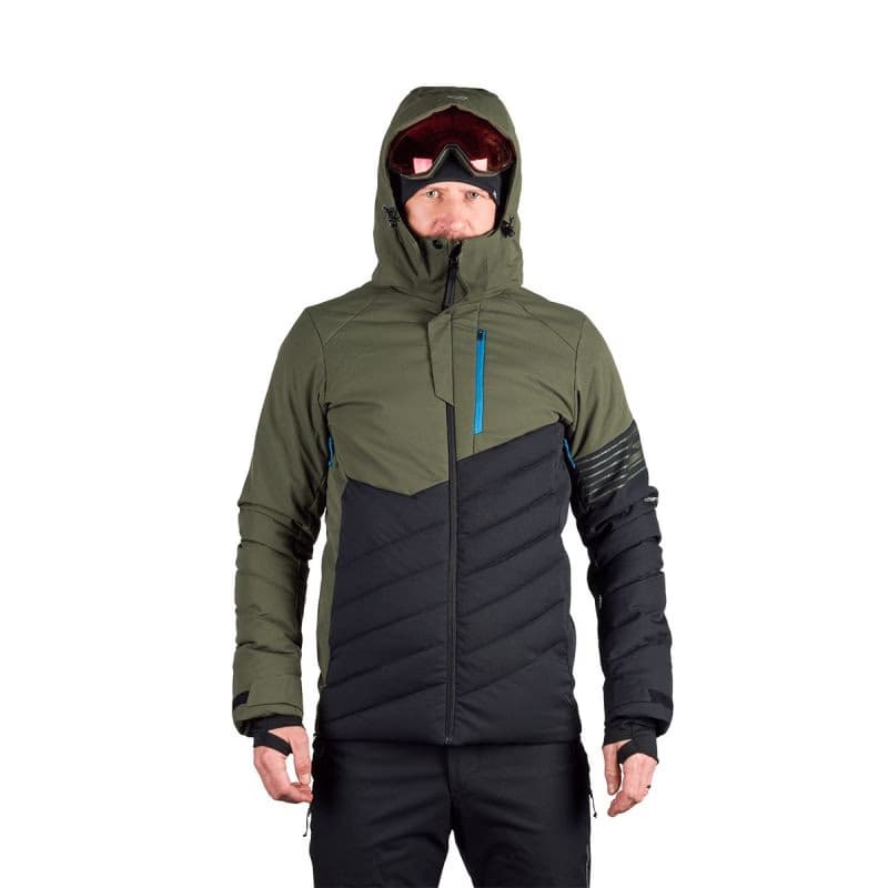 Pánska lyžiarska bunda NORTHFINDER ZYGMUNT-550blackdarkgreen 3