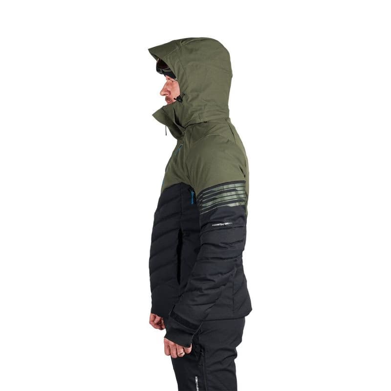 Pánska lyžiarska bunda NORTHFINDER ZYGMUNT-550blackdarkgreen 4