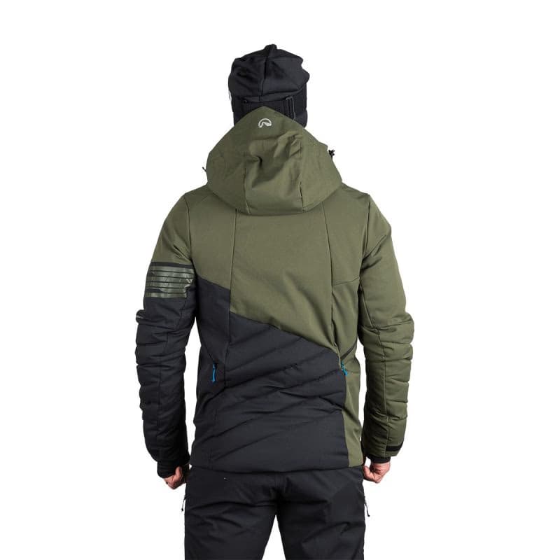 Pánska lyžiarska bunda NORTHFINDER ZYGMUNT-550blackdarkgreen 5