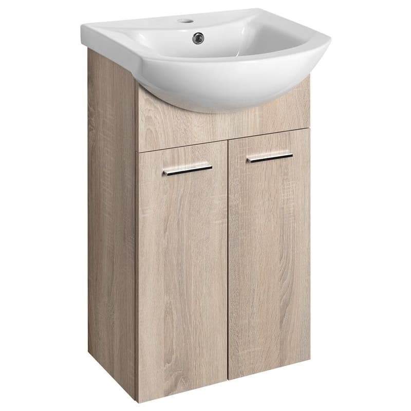 AQUALINE - ZOJA umývadlová skrinka 41,5x74x25,3cm, dub platin 51144 1