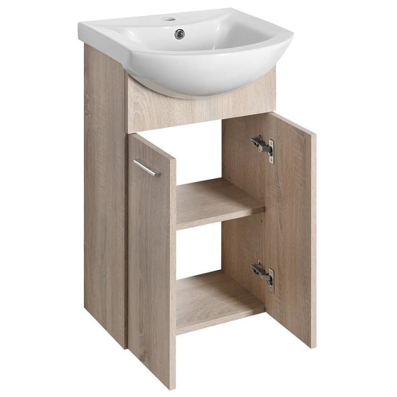 AQUALINE - ZOJA umývadlová skrinka 41,5x74x25,3cm, dub platin 51144 4