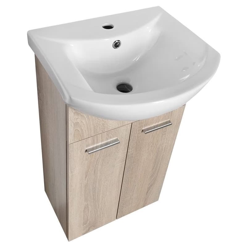 AQUALINE - ZOJA umývadlová skrinka 41,5x74x25,3cm, dub platin 51144 5