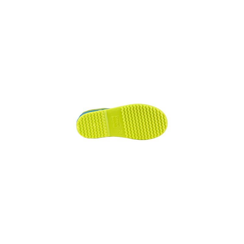 Chlapčenské gumáky COQUI Rainy Collar Frog sea blue citrus 4