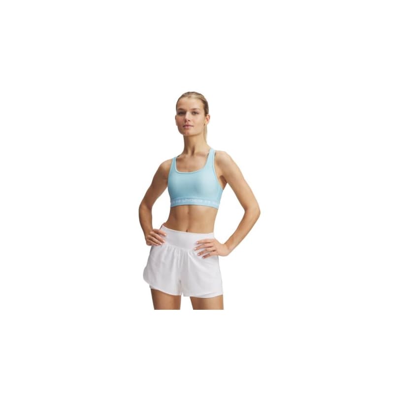 Dámska tréningová športová podprsenka UNDER ARMOUR Crossback Mid Bra-BLU 1