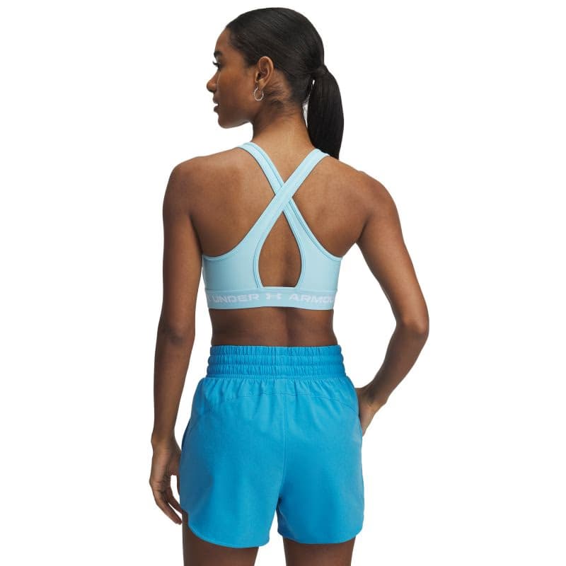 Dámska tréningová športová podprsenka UNDER ARMOUR Crossback Mid Bra-BLU 4